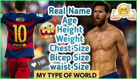 Lionel Messi Body Measurements Height Weight Shoe Size Age Stats
